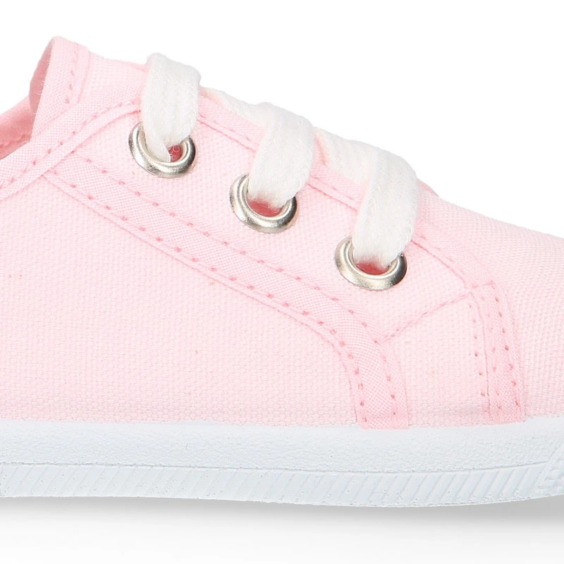 Zapatilla Niños Con Cordones Y Puntera En Lona ALGODÓN. 16 Zapatilla Niños Con Cordones Y Puntera En Lona ALGODÓN. - Imagen 14