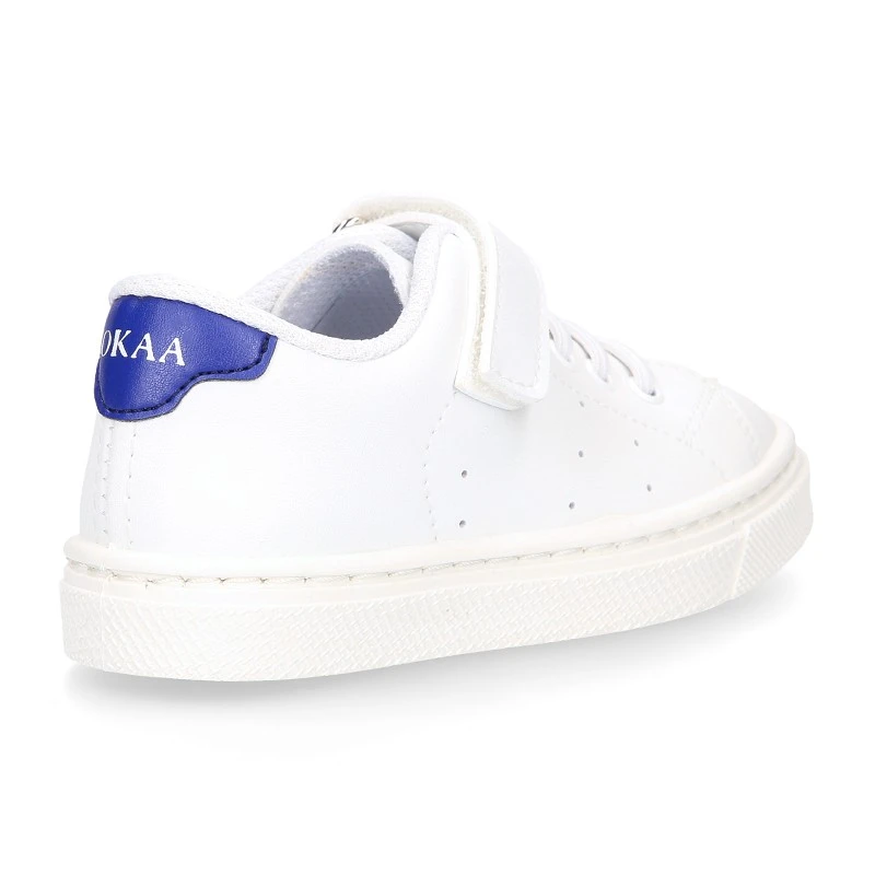 Zapatilla Niños OKAA Con Cordones Elásticos En MICROPUNTO LAVABLE. 7 Zapatilla Niños OKAA Con Cordones Elásticos En MICROPUNTO LAVABLE. - Imagen 5