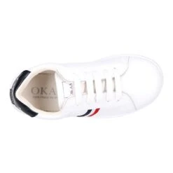 Zapatilla Niños Colegial OKAA Con Cordones Y Diseño Con Bandera En Piel Lavable. 28 Zapatilla Niños Colegial OKAA Con Cordones Y Diseño Con Bandera En Piel Lavable. -Okaaspain zapatilla ninos ninas okaa cordones diseno lateral bandera piel lavable 12