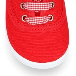 Zapatilla Niños Tipo Bamba En Lona Con Cordones VICHY. 38 Zapatilla Niños Tipo Bamba En Lona Con Cordones VICHY. -Okaaspain zapatilla ninos tipo bamba lona algodon cordones diseno cuadros vichy 16