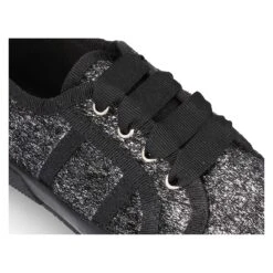 Zapatilla Tipo Bamba Con Cordones Con Lazo En Potro Metalizado. -Okaaspain zapatilla tipo bamba con cordones con lazo en potro metalizado 7