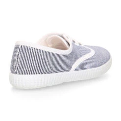 Zapatilla Tipo Bamba Con Cordones En Lona Mil Rayas. -Okaaspain zapatilla tipo bamba con cordones en lona mil rayas 8