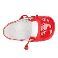 Zapatito Tipo BLUCHER Bebé Niño Con Borlas En Charol Con Lino. 36 Zapatito Tipo BLUCHER Bebé Niño Con Borlas En Charol Con Lino. -Okaaspain zapatito tipo blucher bebe con borlas en piel charol combinado lino 16