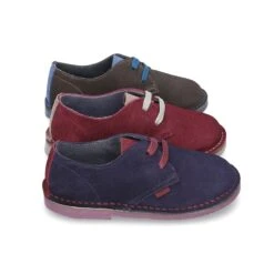 Zapatito Tipo Blucher Con Lengüeta, Cordones Y Suela Combinado En Piel Serraje. -Okaaspain zapatito tipo blucher con lengueta cordones y suela combinado en piel serraje 13