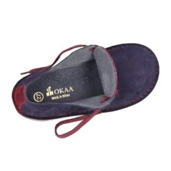 Zapatito Tipo Blucher Con Lengüeta, Cordones Y Suela Combinado En Piel Serraje. -Okaaspain zapatito tipo blucher con lengueta cordones y suela combinado en piel serraje 14