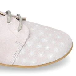 Zapatito Tipo Blucher Primavera Con Cordones En Serraje Con Destellos. -Okaaspain zapatito tipo blucher primavera con cordones en serraje con destellos 8