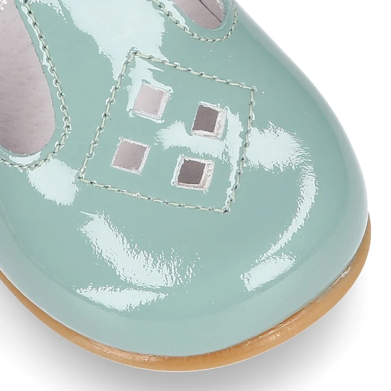 Pepito Peques Con Picados En Piel Charol En Colores Pasteles. 14 Pepito Peques Con Picados En Piel Charol En Colores Pasteles. - Imagen 12