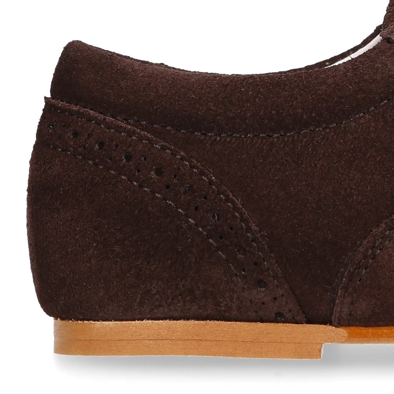 Zapato De Vestir Tipo Blucher Con Picados En PIEL Serraje. 17 Zapato De Vestir Tipo Blucher Con Picados En PIEL Serraje. - Imagen 15