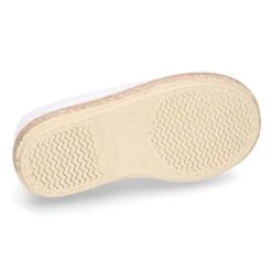 Alpargata Niño Tipo Blucher Con Cordones En LINO BLANCO. -Okaaspain zapato o alpargata tipo blucher con cordones en lona lino blanco 14